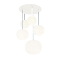 Casablanca pendant luminaire ACAI 16|21|26 5 flames, round E27 IP20, mat, opal white dimmable