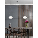 Casablanca Luminaria colgante AIH de 2 llamas, peque�o G9 IP20, aluminio cepillado, blanco mate regulable