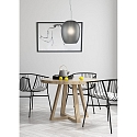 Casablanca Luminaria colgante ANUA de 1 llama E27 IP20, aluminio cepillado, gris, mate regulable