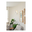 Casablanca Luminaria de pared ASHIYA regulable, indirecta, mate, blanco regulable