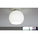 Casablanca Luminaria de techo BALL E27 IP20, aluminio cepillado, �palo, blanco mate regulable