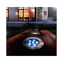  Luminaria empotrable en suelo FLAT 150 RGB RGB, accesible, sim�trico IP67, acero inoxidable regulable
