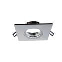 Proyector empotrado SAMSOLA MAX angular, giratorio IP20, brillante, plata regulable