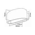 Deko-Light Luminaria de pared ARIETIS G9 IP20, blanco