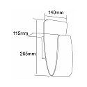 Deko-Light Luminaria de pared CANOPUS Dim-To-Warm IP20, plata regulable