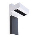 Deko-Light Luminaria de pared CETI 5 IP20, negro, transparente, blanco mate regulable