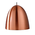 Deko-Light Luminaria colgante BELL E27 IP20, color cobre, blanco
