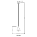 Deko-Light Pendant luminaire DIPHDA, E27, � 20cm,-transparently mirrored