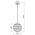 Deko-Light Pendant luminaire ANKAA 200, � 20cm, E27, brushed stainless steel