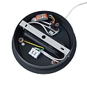 Deko-Light pendant luminaire round IP40, transparent, deep black dimmable