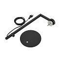 Deko-Light Luminaria de mesa CAN TILT BASE MIX'N MATCH 1/3 con interruptor, sin pantalla, con enchufe GU10 IP20, negro 