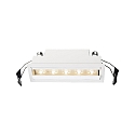 Luminaria empotrable para techos CETI 5 corriente constante IP20, satinado, blanco regulable