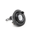 Luminaria empotrable para techos BELLATRIX giratorio IP20, negro regulable