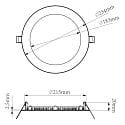 Deko-Light Luz downlight ANIK 220 redondo IP20 | IP44, blanco regulable