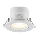 recessed spotlight SURTUR TILT 83 CCT swivelling, CCT Switch IP20/IP44, white dimmable