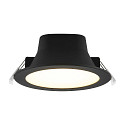 Deko-Light Luz downlight ACRUX PRO 120 r�gido, CCT Switch, UGR < 19, multipower IP20/ IP54, brillante, negro regulable