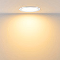 Luz downlight ACRUX PRO 145 r�gido, CCT Switch, UGR < 19, multipower IP20/ IP54, brillante, blanco regulable