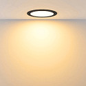 Deko-Light Luz downlight ACRUX PRO 145 r�gido, CCT Switch, UGR < 19, multipower IP20/ IP54, brillante, negro regulable