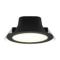 Deko-Light Luz downlight ACRUX PRO 145 r�gido, CCT Switch, UGR < 19, multipower IP20/ IP54, brillante, negro regulable