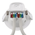 downlight ACRUX PRO 190 rigid, CCT Switch, UGR < 19, multipower IP20/ IP54, glossy, white dimmable