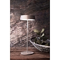 Deko-Light L�mpara de mesa a pilas MIRAM IP54, gris regulable