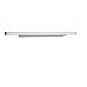 3-phase luminaire LINEAR 100 II rigid, voltage constant, with adapter IP20, matt, milky, silver 