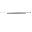 Deko-Light Luminaria trif�sica LINEAR 100 II r�gido, constante de voltaje, con adaptador IP20, mate, lechoso, plata 
