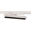 Deko-Light 3-phase spot ALNITAK rotatable, voltage constant, tiltable, with lens optics IP20, clear, transparent, white 