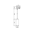 Deko-Light 3-phase pendant luminaire LUCEA DTW Dim-To-Warm IP20, deep black dimmable