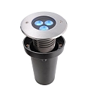 Luminaria empotrable en suelo III RGB RGB, pasable, sim�trico IP67, plata regulable
