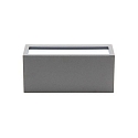 Deko-Light Luminaria de pared para exteriores RILONGO CLOSED Arriba-Abajo, angular, con portal�mpara E27 IP54, gris grafito