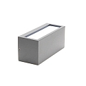 Deko-Light Luminaria de pared para exteriores RILONGO CLOSED Arriba-Abajo, angular, con portal�mpara E27 IP54, gris grafito