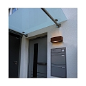 Deko-Light Luminaria de pared para exteriores RILONGO CLOSED Arriba-Abajo, angular, con portal�mpara E27 IP54, marr�n