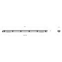 Deko-Light damp-proof luminaire TRI PROOF BASIC 151CM / 30W 840 ON-OFF impact resistant, switchable IP65, light grey 