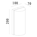 Deko-Light Luminaria de pared para exteriores GRUMIUM redondo IP54, plomo oscuro, satinado, blanco