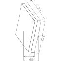 Deko-Light outdoor wall luminaire CASA with sensor, CCT Switch, switchable IP54, deep black 
