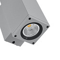 facade spotlight SHORELINE PRO LED SQUARE 70 UP&DOWN 2 flames, square, CCT Switch IP65, light grey dimmable