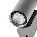 Deko-Light Foco para fachadas SHORELINE PRO GU10 ROUND de 1 llama, cil�ndrico, con portal�mpara GU10 IP65, gris claro