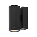 Deko-Light Foco para fachadas SHORELINE PRO GU10 ROUND de 1 llama, cil�ndrico, con portal�mpara GU10 IP65, plomo oscuro