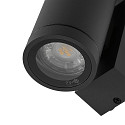 Deko-Light Foco para fachadas SHORELINE PRO GU10 ROUND de 1 llama, cil�ndrico, con portal�mpara GU10 IP65, plomo oscuro