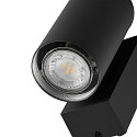 Deko-Light Foco para fachadas SHORELINE PRO GU10 ROUND de 1 llama, cil�ndrico, con portal�mpara GU10 IP65, plomo oscuro