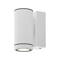 Deko-Light Foco para fachadas SHORELINE PRO GU10 ROUND de 1 llama, cil�ndrico, con portal�mpara GU10 IP65, blanco