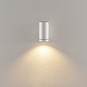 Deko-Light Foco para fachadas SHORELINE PRO GU10 ROUND de 1 llama, cil�ndrico, con portal�mpara GU10 IP65, blanco