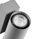 Deko-Light Foco para fachadas SHORELINE PRO GU10 ROUND UP&DOWN de 2 llamas, cil�ndrico, con portal�mpara GU10 IP65, gris claro