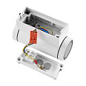 Deko-Light Foco para fachadas SHORELINE PRO GU10 ROUND UP&DOWN de 2 llamas, cil�ndrico, con portal�mpara GU10 IP65, blanco