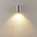 Deko-Light Foco para fachadas ACHERNAR DOWN de 1 llama, cil�ndrico, con portal�mpara GU10 IP65, gris claro