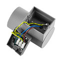 Deko-Light Foco para fachadas ACHERNAR DOWN de 1 llama, cil�ndrico, con portal�mpara GU10 IP65, gris claro