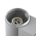 Deko-Light Foco para fachadas ACHERNAR DOWN de 1 llama, cil�ndrico, con portal�mpara GU10 IP65, gris claro