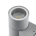 Deko-Light Foco para fachadas ACHERNAR DOWN de 1 llama, cil�ndrico, con portal�mpara GU10 IP65, gris claro