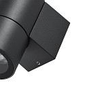 Deko-Light Foco para fachadas ACHERNAR DOWN de 1 llama, cil�ndrico, con portal�mpara GU10 IP65, plomo oscuro